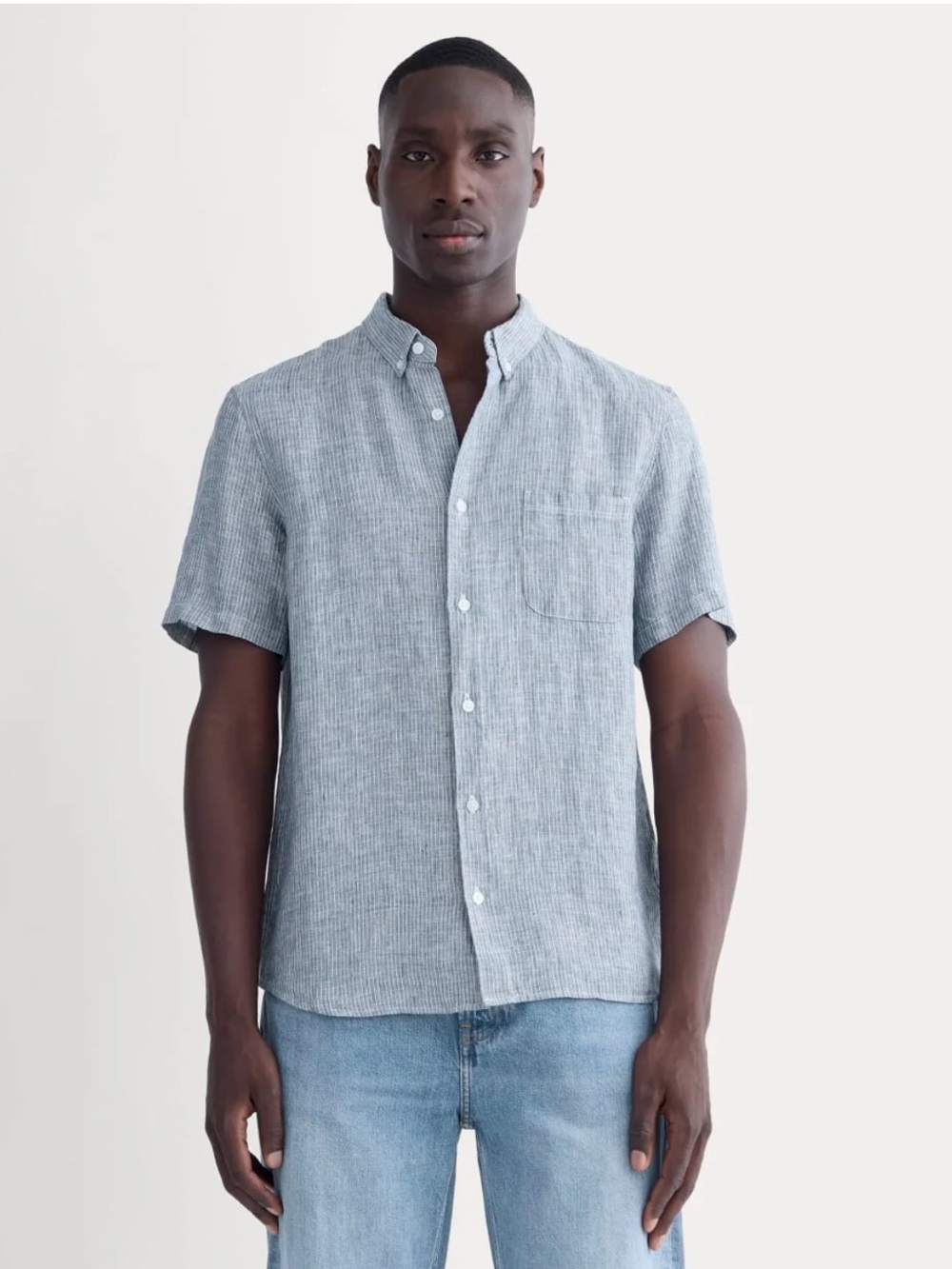 Everlane The Classic Short-Sleeve Shirt In Linen